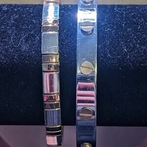 Two Two-Toned Bracelets